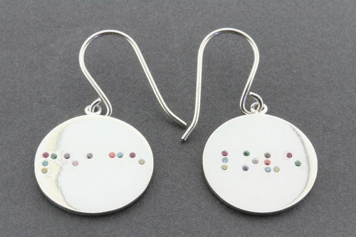 Braille Multi-Colored Earrings for Women - Stylish & Unique Fashion Jewelry for Daily Wear, Parties & Special Occasions
