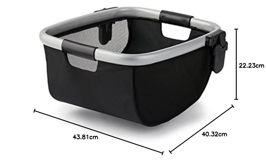 Graco Modes Click2Store Stroller Organizer - Baby Stroller Storage Basket with Pockets for Diapers, Toys & Essentials - Perfect for Shopping, Travel & Daily Walks