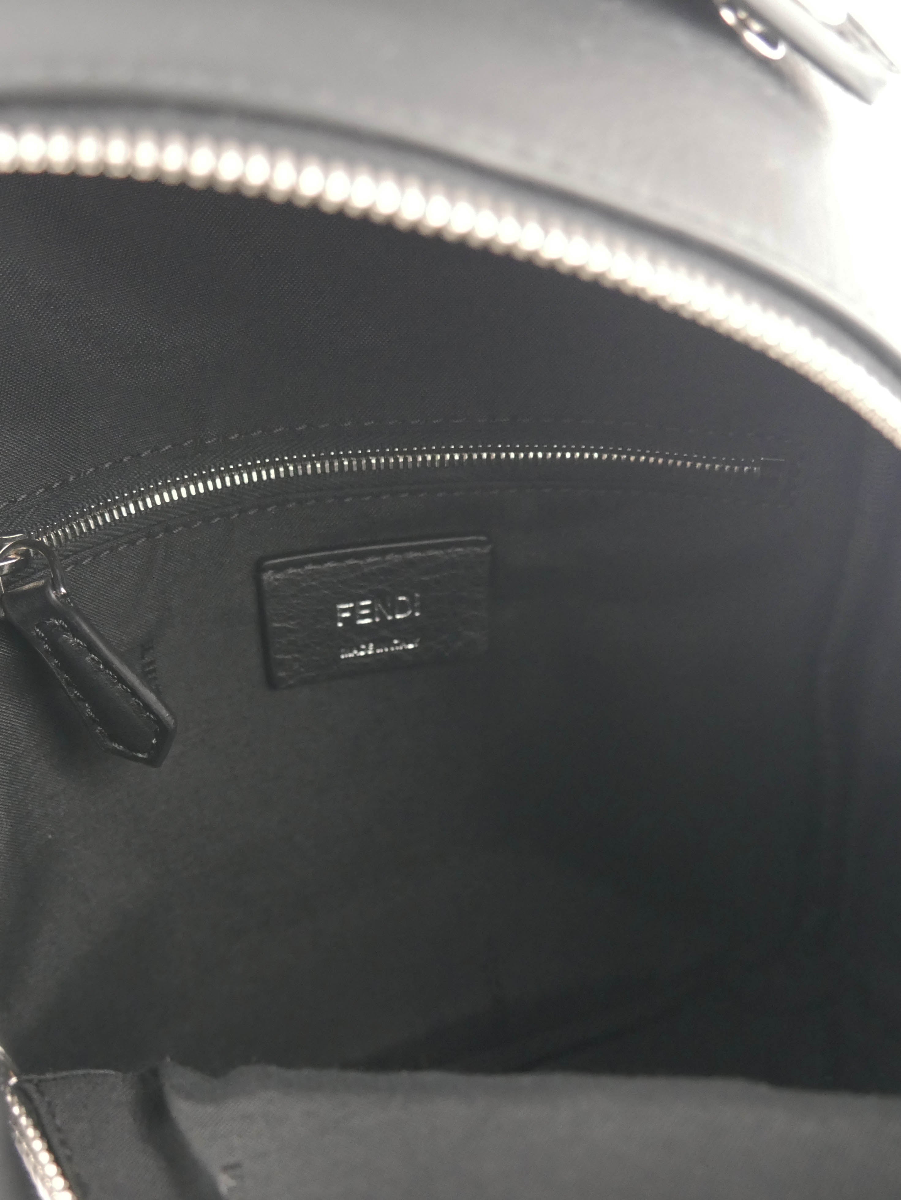 Fendi Black Mini Pyramid Studded Backpack for Women | Luxury Designer Leather Backpack Purse | Perfect for Travel, Shopping & Night Out