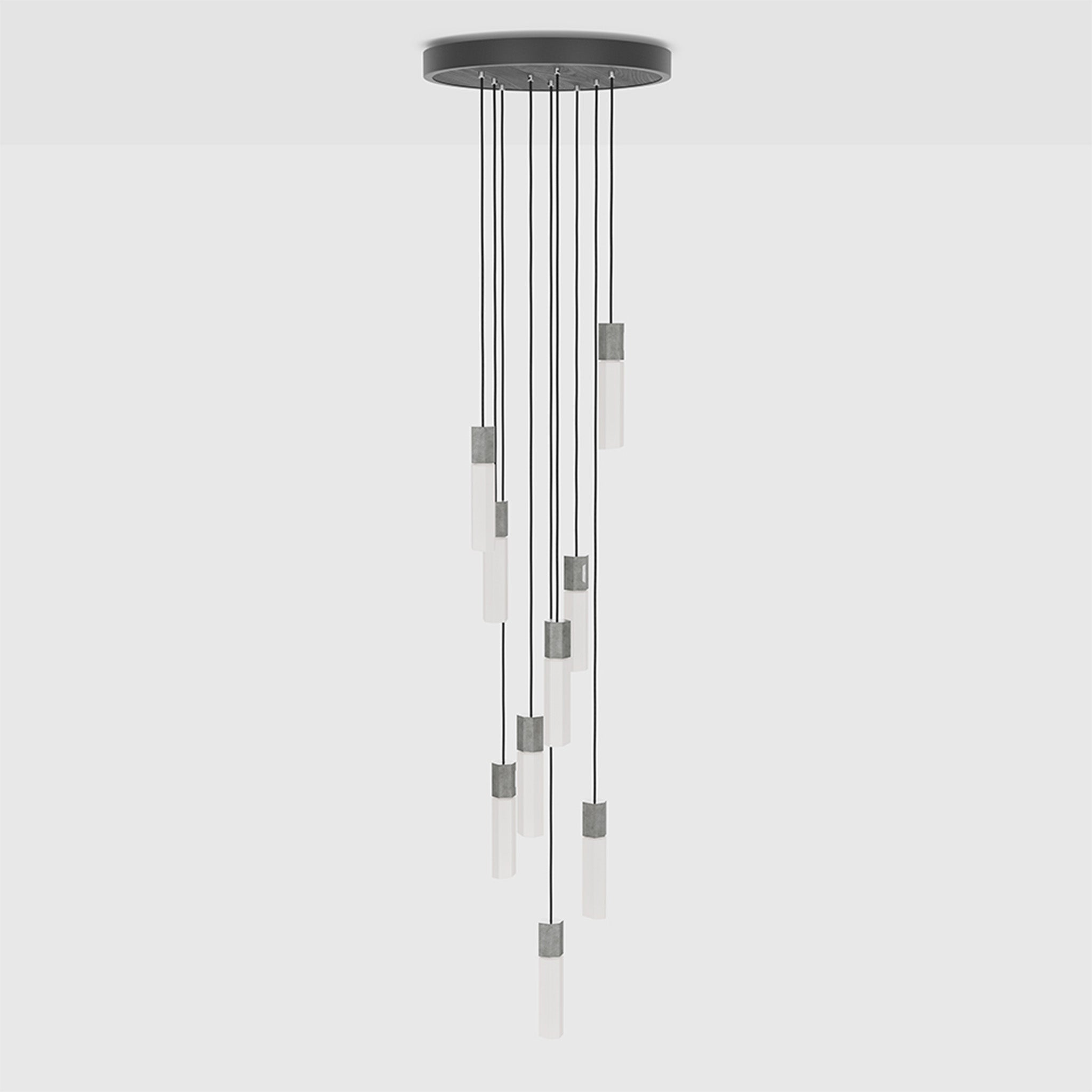 Stainless Steel Basalt Nine Pendant Necklace - Elegant Minimalist Jewelry for Women, Perfect for Everyday Wear, Parties & Gifts