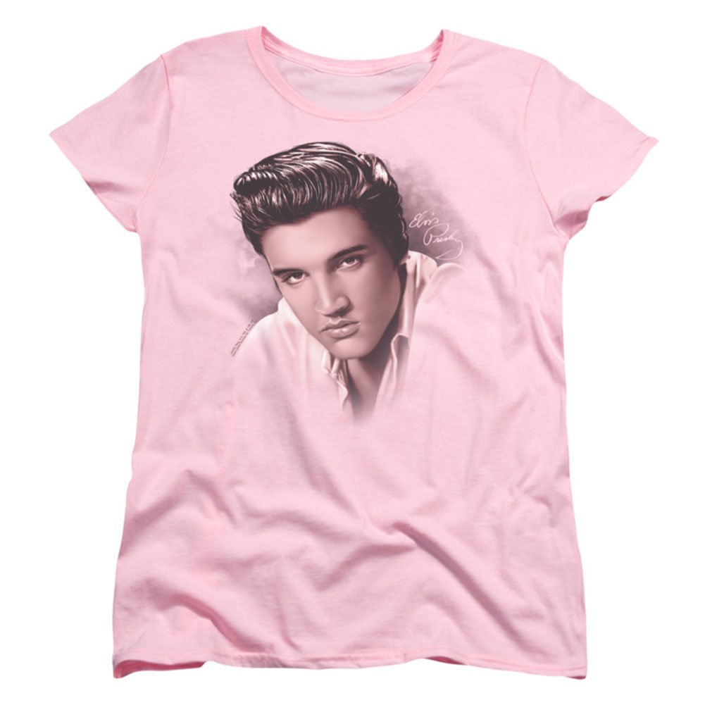 Elvis Presley The Stare Girls Junior Pink T-Shirt - Vintage Rock Music Tee for Kids & Teens - Perfect for Concerts, Birthday Parties & Retro Fashion