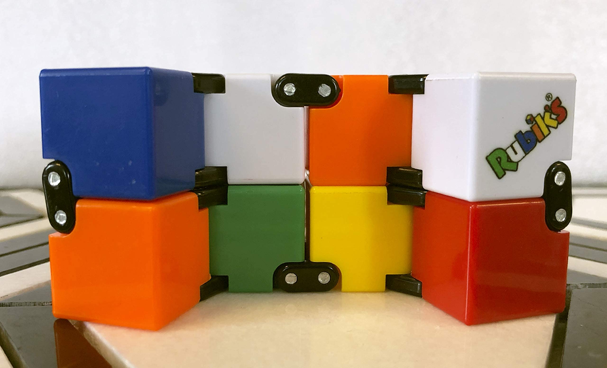 Rubik's Infinity Cube Fidget Toy - Stress Relief & Focus Tool for ADHD, Anxiety - Perfect for Office, School & Travel - Sensory Stimulation & Relaxation Aid