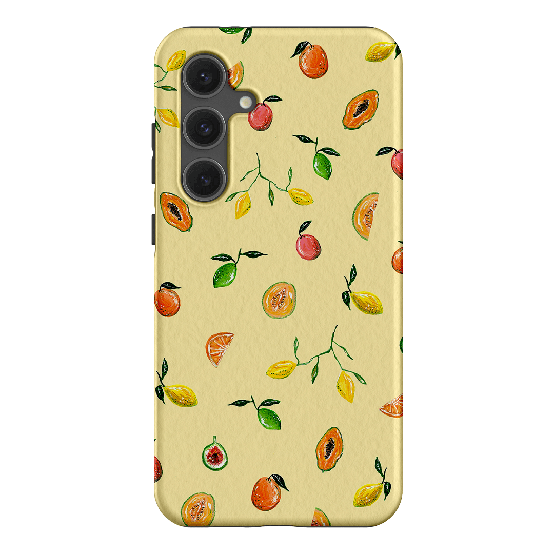Golden Fruit iPhone Case - Trendy & Protective Phone Cover for iPhone 12/13/14 Pro Max - Perfect for Summer, Beach & Vacation Style