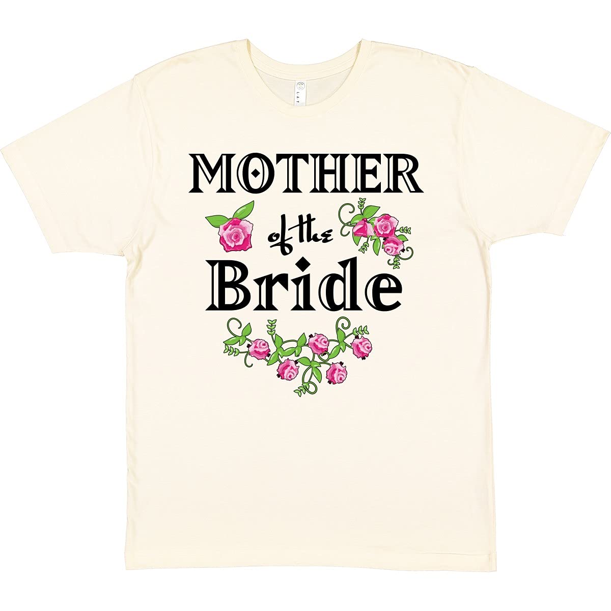 Inktastic Mother of The Bride Roses T-Shirt - Comfortable Cotton Tee for Wedding Events, Bridal Shower & Family Celebrations