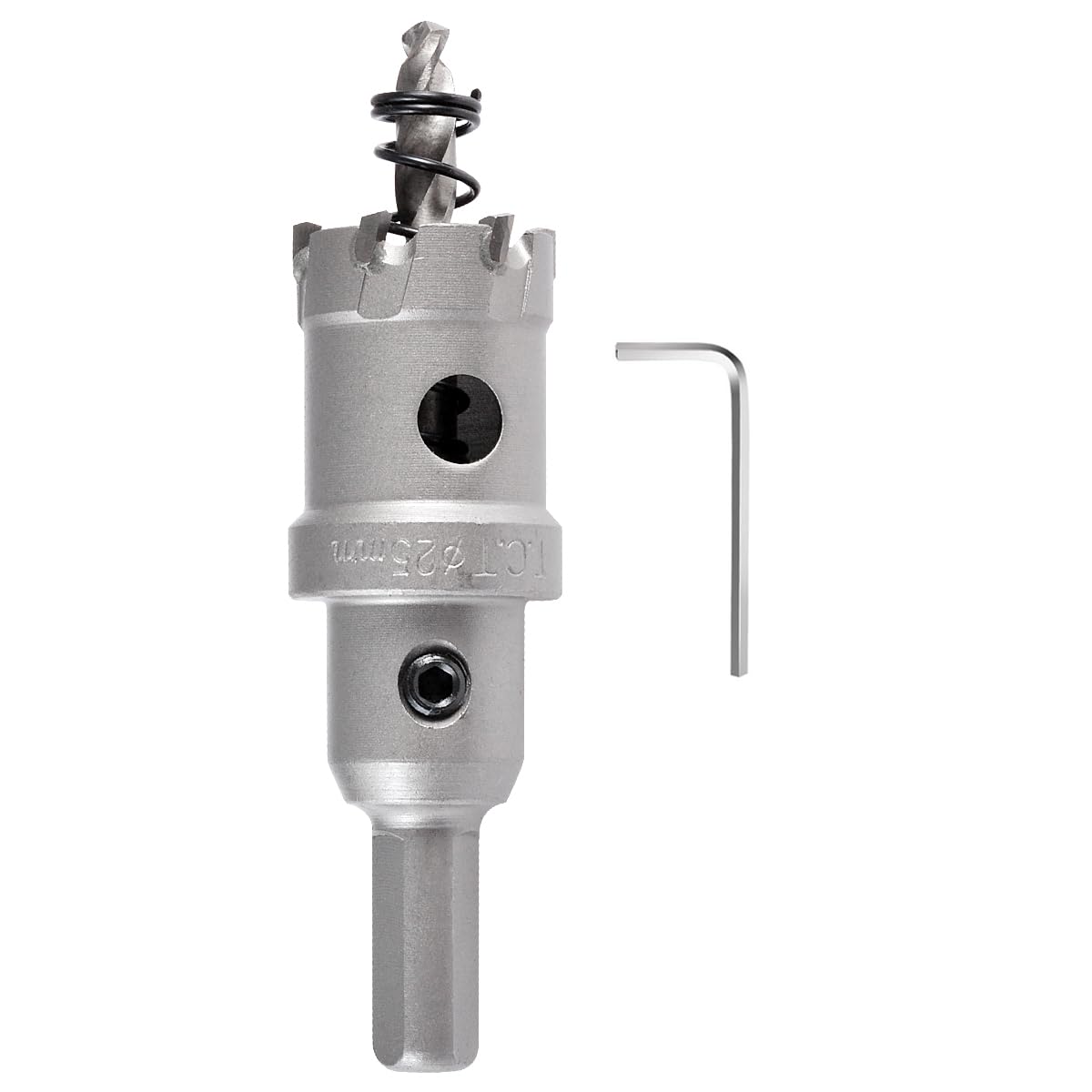 KATUR 25mm Tungsten Carbide Tipped Hole Saw Set - TCT Drill Bit for Cutting Stainless Steel, Metal Sheets & Hard Materials - Perfect for Plumbing, HVAC & Metal Fabrication Projects