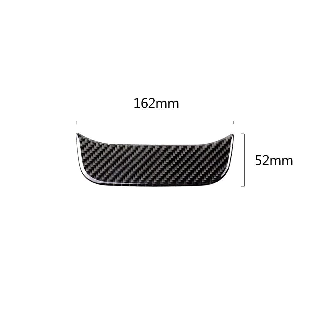 Mercedes-Benz C Class W205 C180 C200 GLC Carbon Fiber Rear AC Vent Frame Cover Trim Sticker - Black Interior Accessory for Enhanced Car Aesthetics