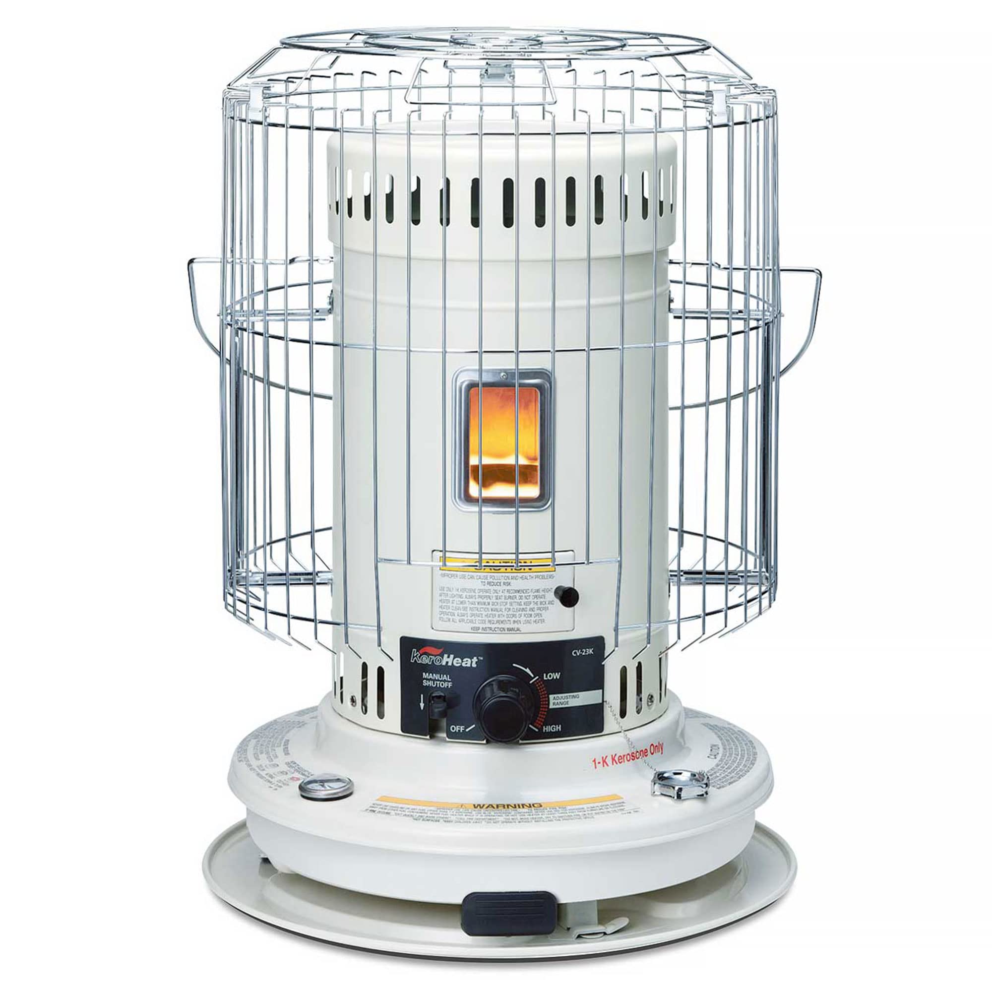 KeroHeat 23,500 BTU Portable Kerosene Heater - Indoor & Outdoor Safe Space Heater with Auto Shut-Off | 2 Pack White | Perfect for Camping, Garage, Workshop & Emergency Heating