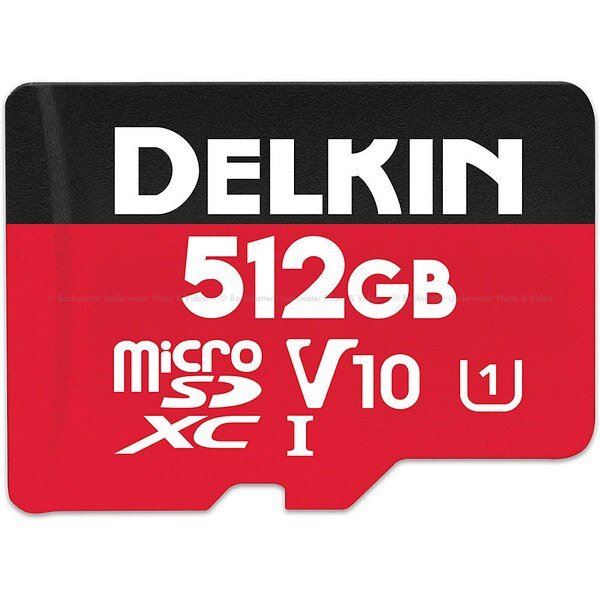 Delkin Devices 512GB Advantage microSDXC UHS-I V30 Memory Card - High Speed for 4K Video, Photography, Drones, and Gaming (A2, U3, Class 10)