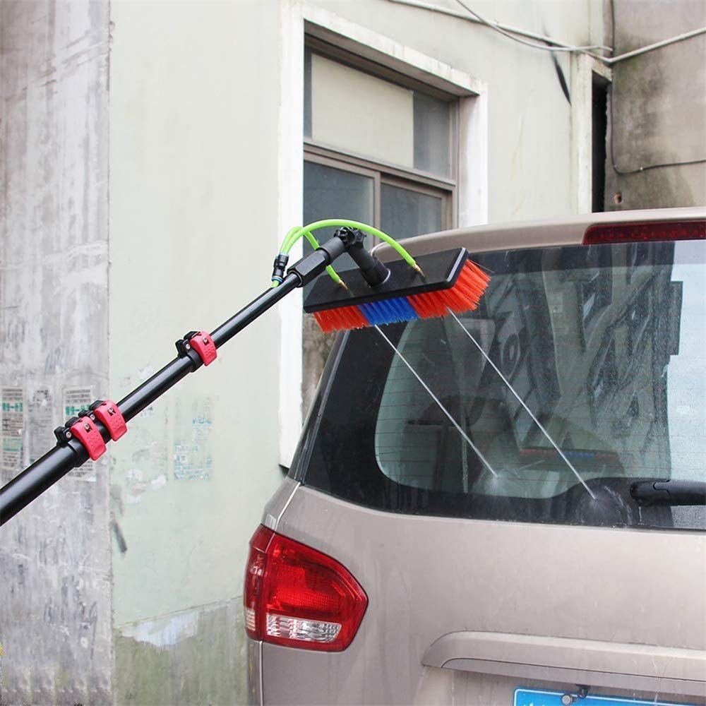Telescopic Water-Fed Pole System for Solar Panel Cleaning & Truck Window Washing - Extendable Glass Cleaning Brush for Photovoltaic Panels, High Windows, and Glass Walls - Perfect for Commercial & Residential Use