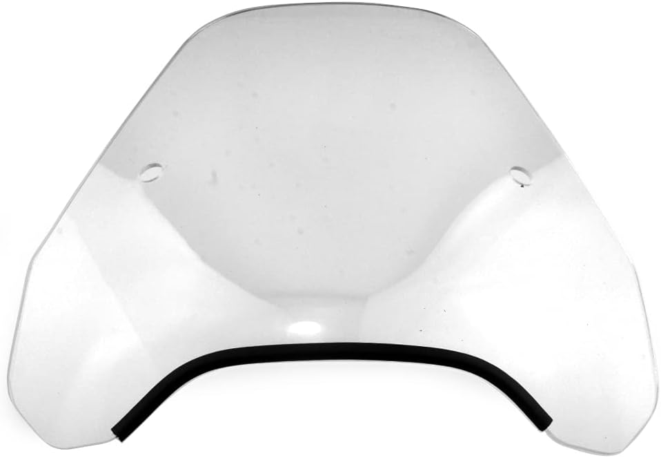 Universal Motorcycle Windshield for 50cc to 250cc Choppers - Durable Clear Wind Protection for Cruiser & Chopper Bikes - Perfect for Highway Riding & Long-Distance Touring