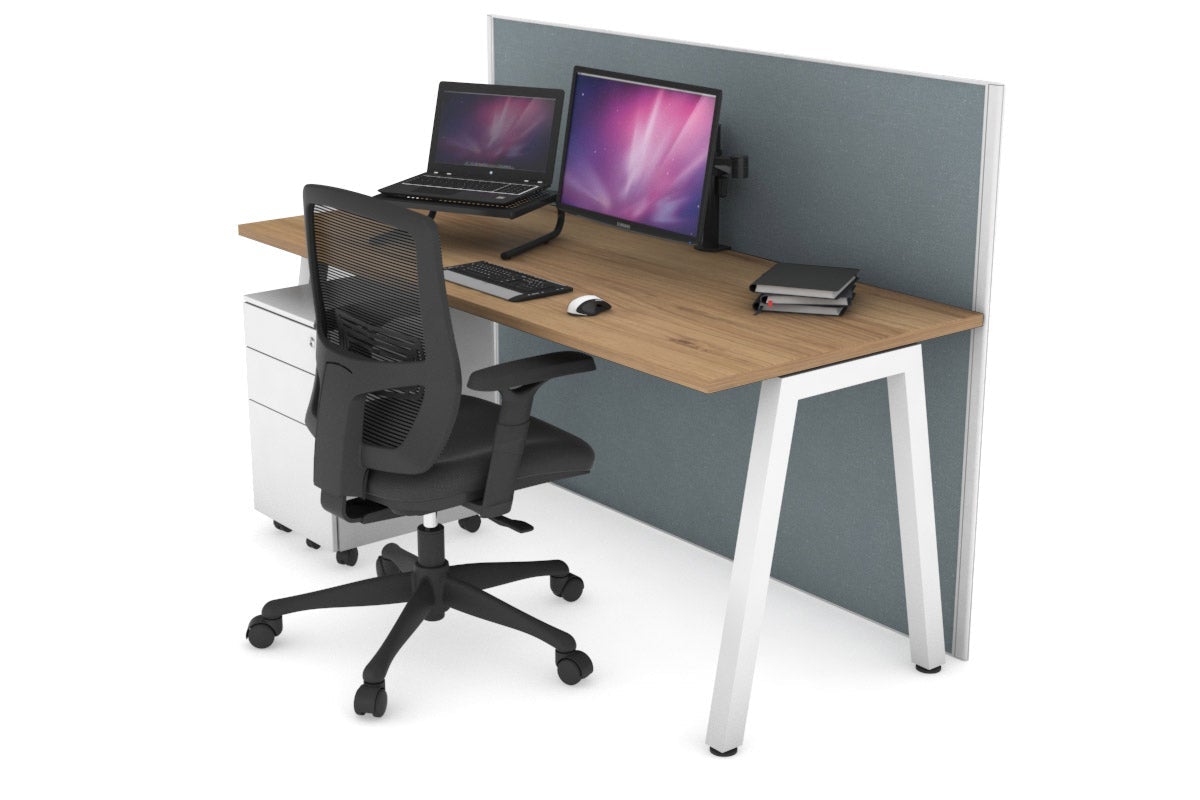 Horizon Quadro A Legs Office Desk - 1600L x 700W Modern Workstation for Home & Office - Perfect for Remote Work, Study & Professional Workspaces
