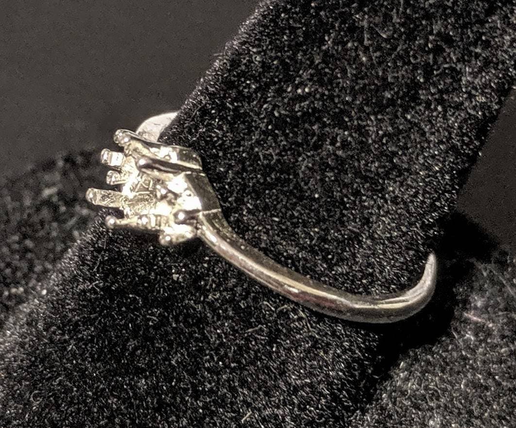 Solid Sterling Silver or 14kt Gold Marquise Ring Setting - 6x3mm & 16x8mm Sizes with Accents, Pre-Notched, Size 7 - Perfect for Engagement Rings, Wedding Bands & Jewelry Making