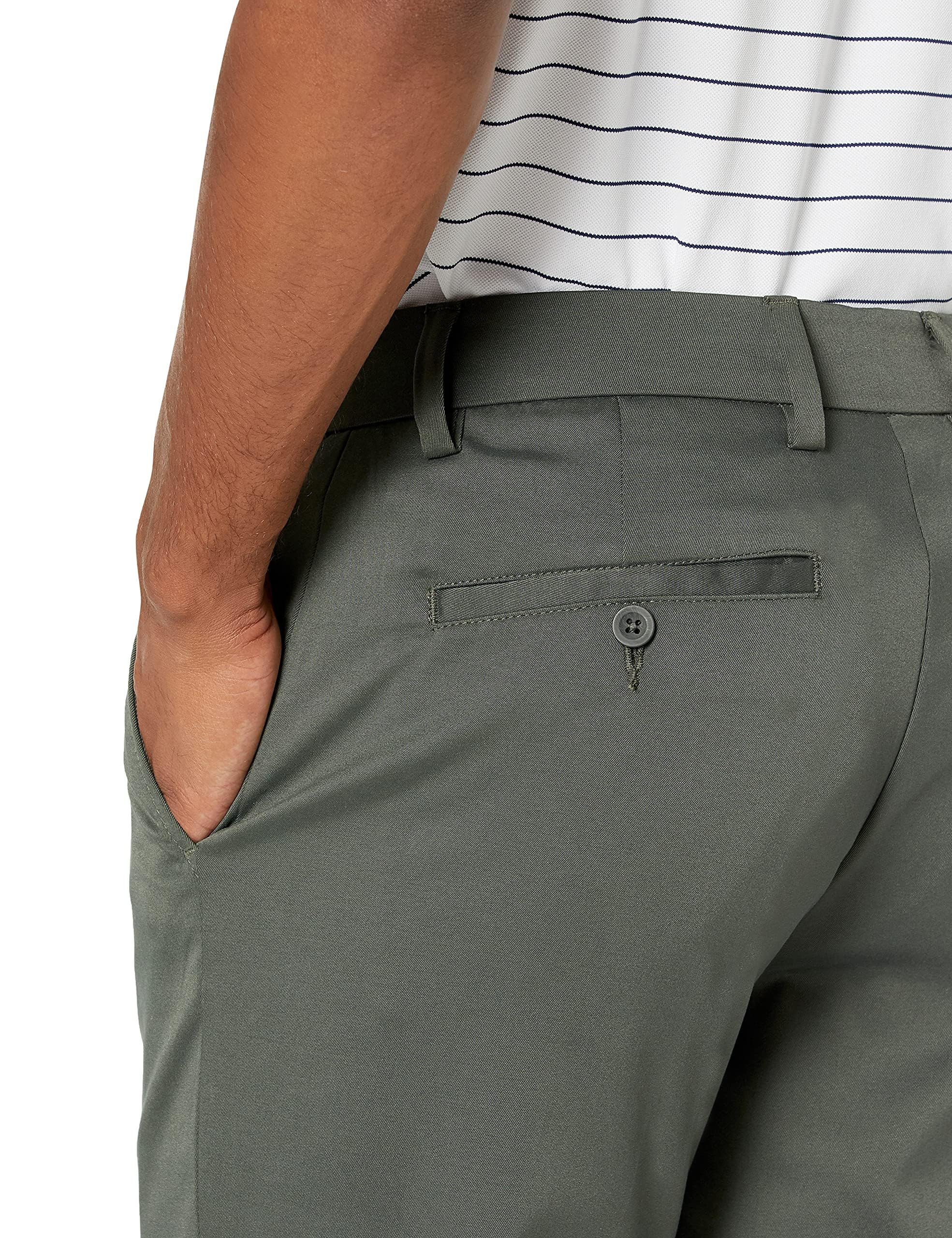 Amazon Essentials Men's Slim-Fit Stretch Golf Pants - Comfortable & Breathable for Golf, Work & Casual Wear