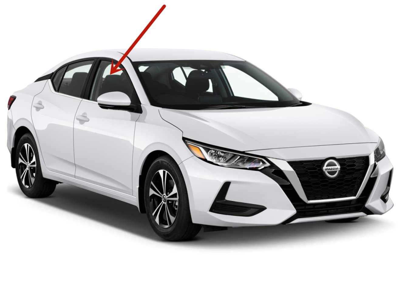 Nissan Sentra 2020-2024 Right Passenger Side Front Door Window Glass Replacement - Perfect for Auto Glass Repair & Car Window Replacement Services