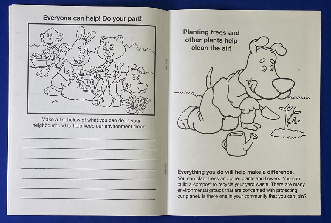 ZOCO 250-Pack Custom Coloring Books for Kids - Bulk Earth Day Supplies, Conservation & Recycling Educational Activities - No Crayons Included | Perfect for Classroom, Party Favors & Environmental Awareness Events
