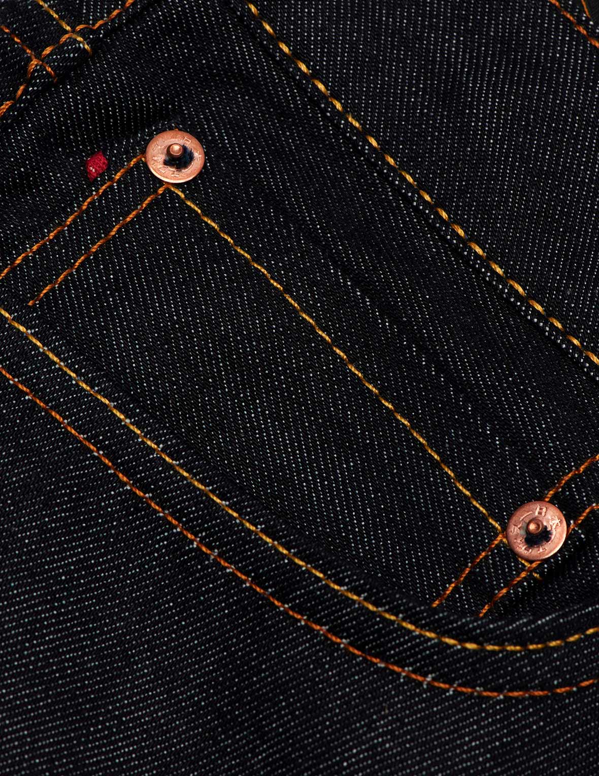 Orange Brushstroke Daicock Slim Straight Fit Jeans #2010 - Stylish & Comfortable Denim Pants for Men, Casual Wear & Everyday Outfits
