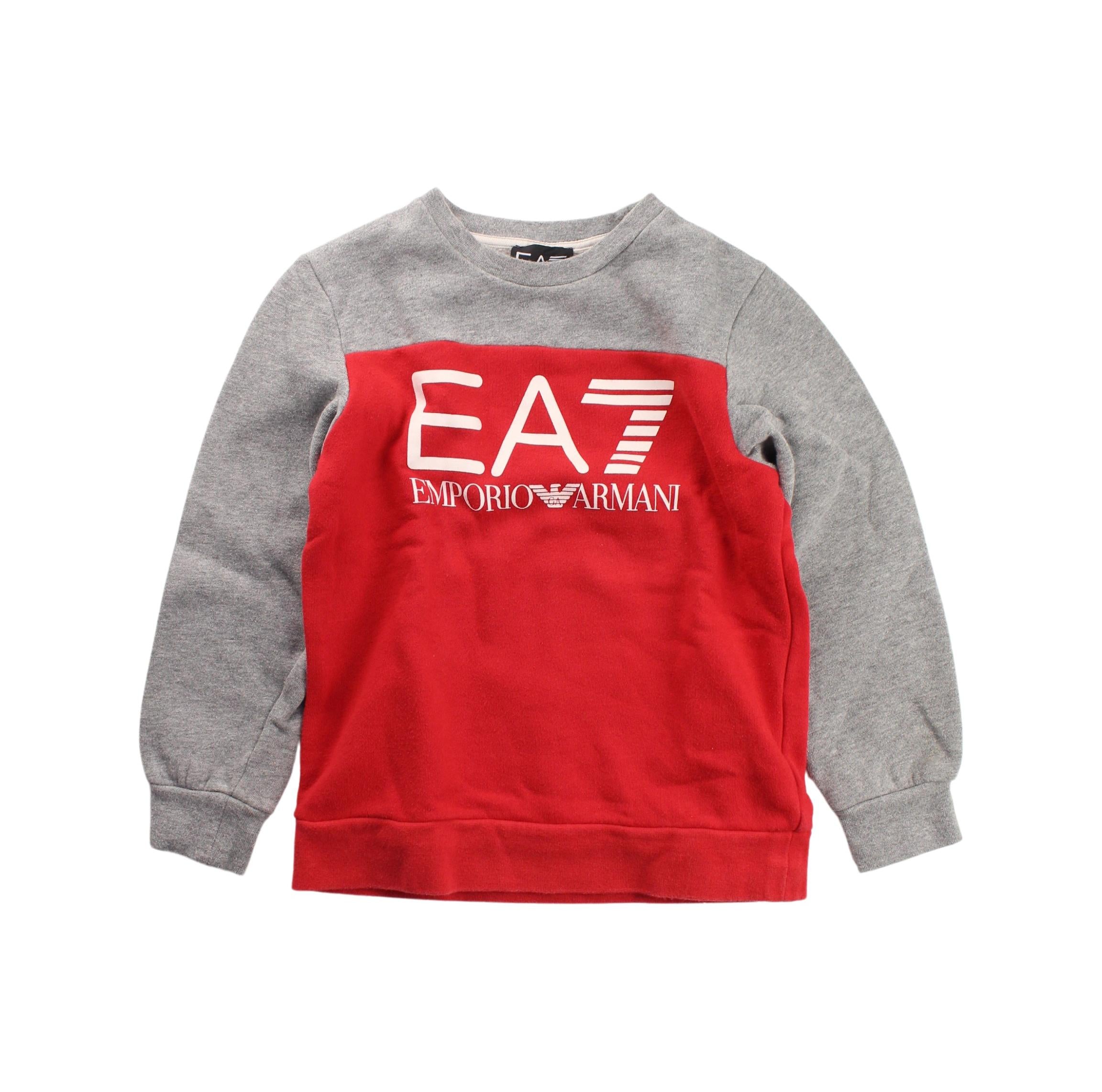 Armani Crewneck Sweatshirt for Boys 6T - Soft Cotton Pullover Hoodie for Kids, Perfect for School, Playdates & Casual Outings