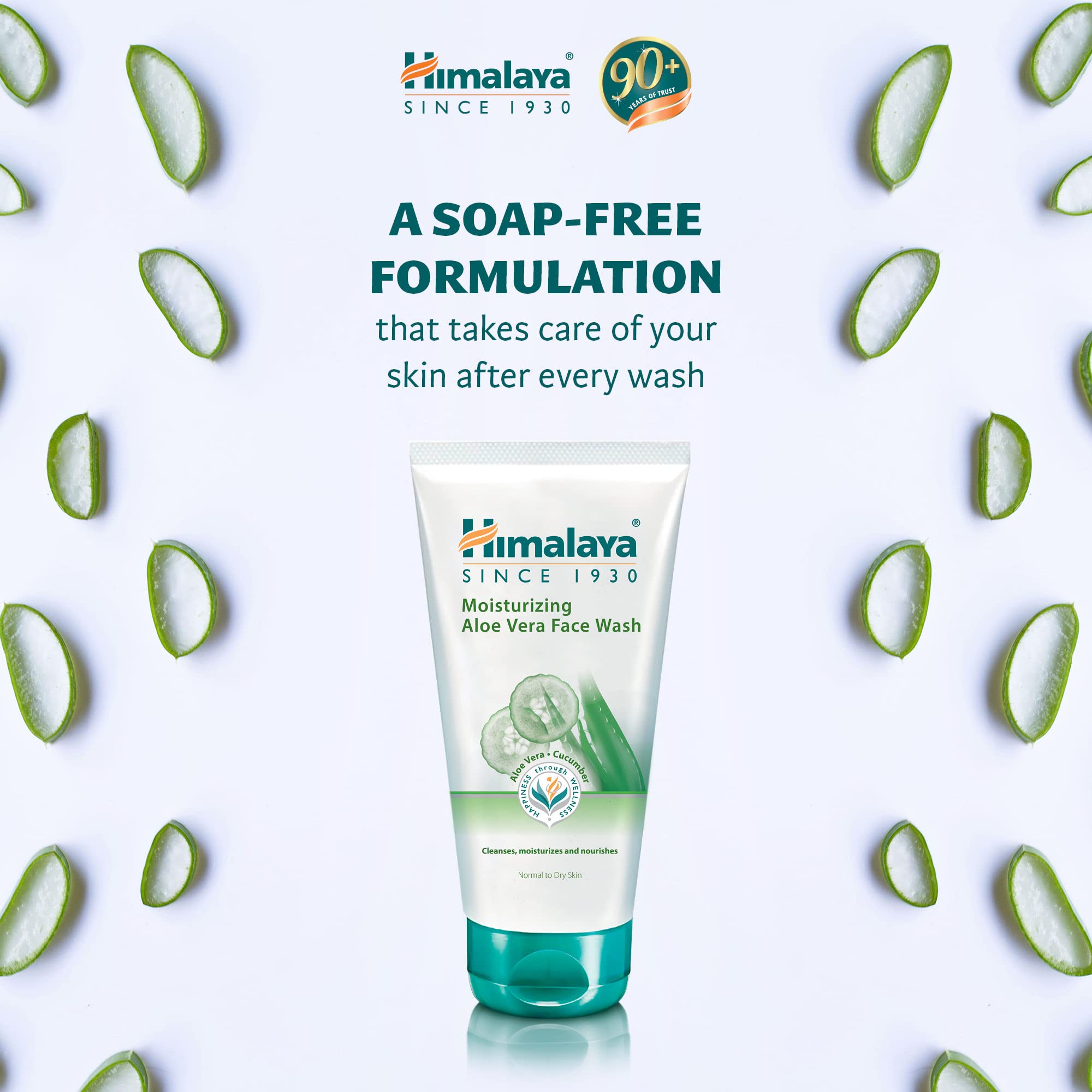 Himalaya Tan Removal Orange Face Wash & Moisturizing Aloe Vera Face Wash Combo - 100ml Each | Brightening & Hydrating Cleanser for Glowing Skin | Perfect for Daily Skincare Routine & Travel