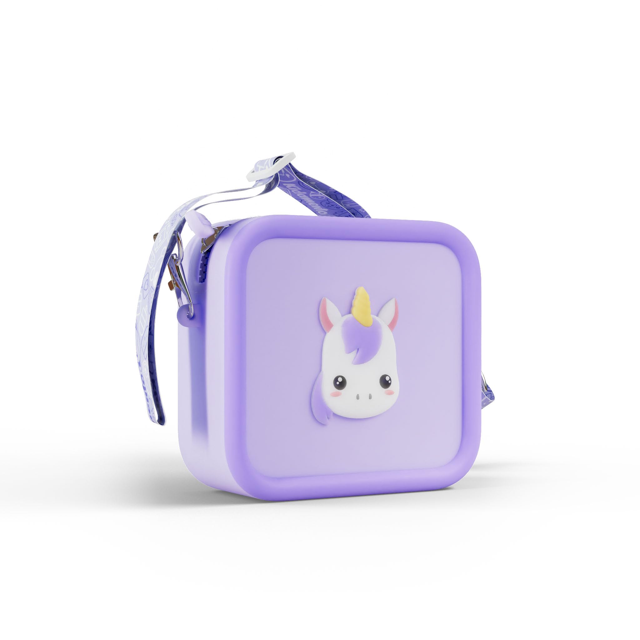 Kidamento K Meowie The Cat Digital Camera for Kids with Silicone Case - Purple Unicorn Design - Durable Children's Camera & Protective Storage Bag - Perfect for Birthday Gifts, Travel, and Outdoor Adventures