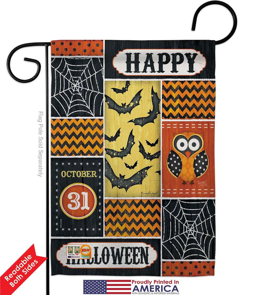 Halloween Garden Flag Set - Witch, Black Cat & Pumpkin Decor for Yard