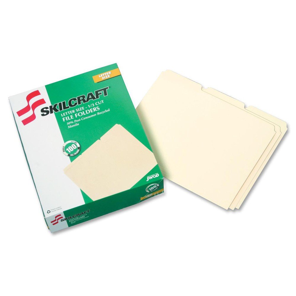 7530 File Folder - Heavy Duty Letter Size File Folders for Office, School & Home Organization - Perfect for Document Storage, Filing & Paper Management