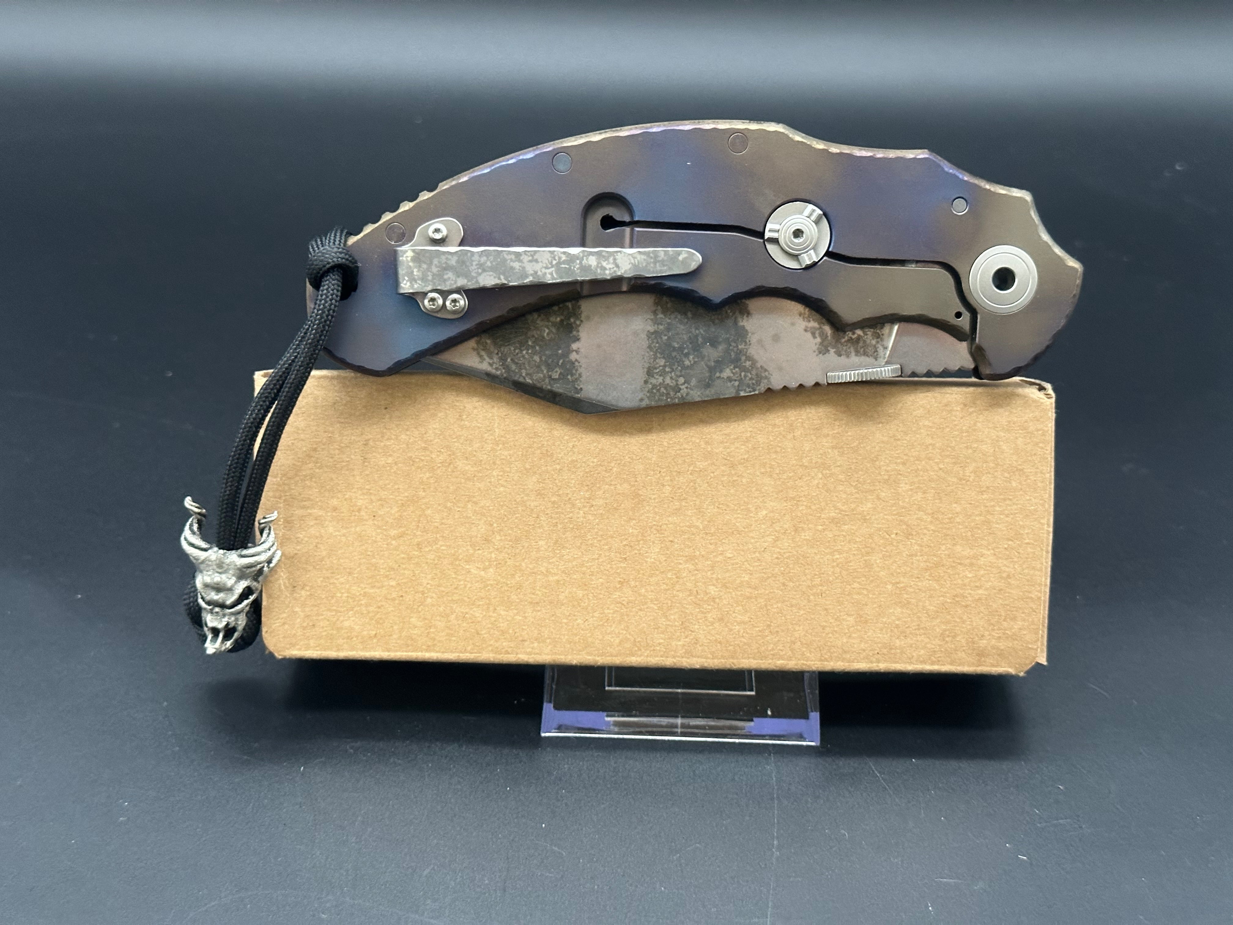Bastinelli Creations Big Drago Tactical Knife - High-Quality Fixed Blade for Outdoor Survival, Hunting & EDC | Perfect for Camping, Bushcraft & Self-Defense