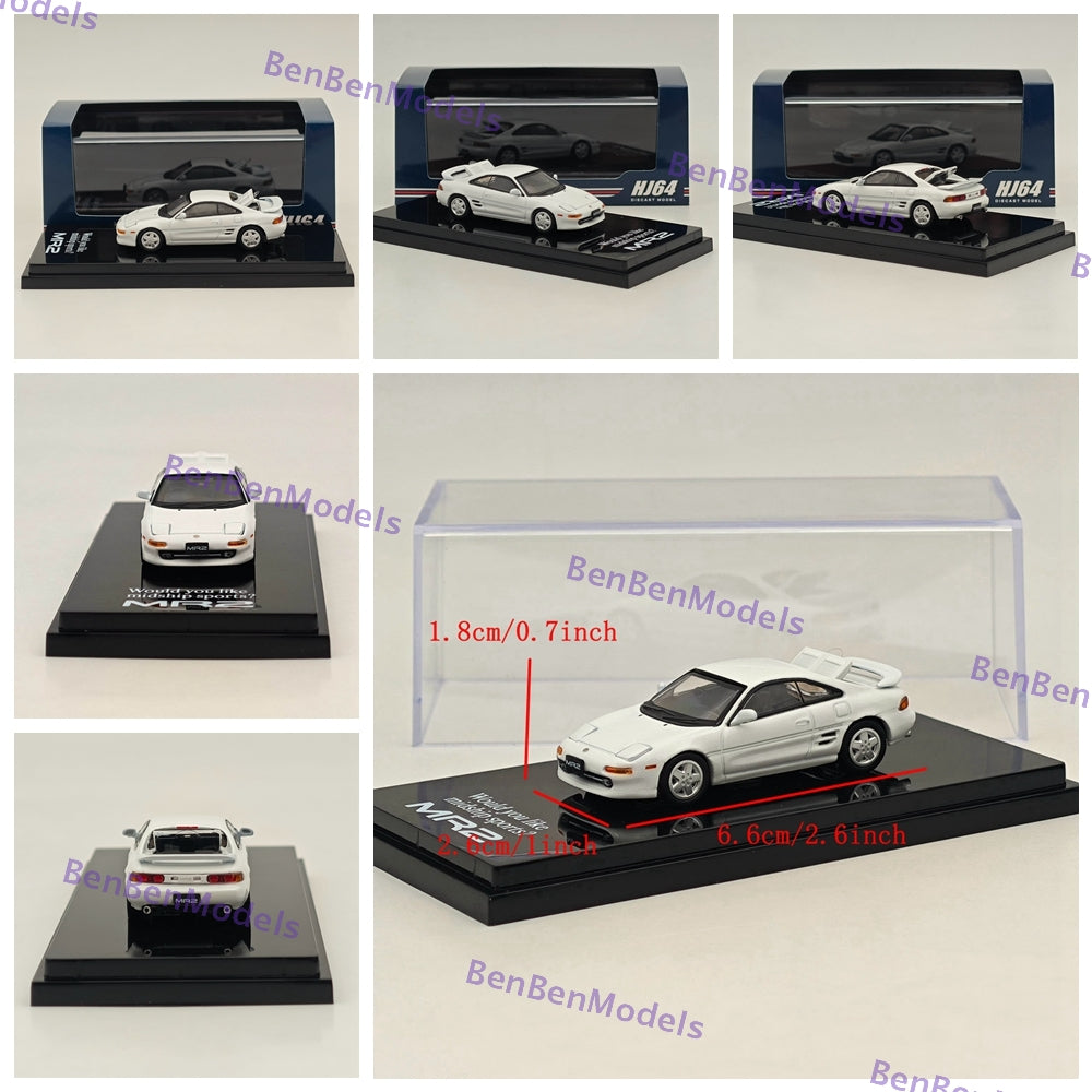 1/64 Scale Toyota MR2 (SW20) GT-S 1993 Diecast Model Car - Limited Edition Collectible for Car Enthusiasts & Hobbyists - Perfect for Display, Gifts, and Model Car Collections
