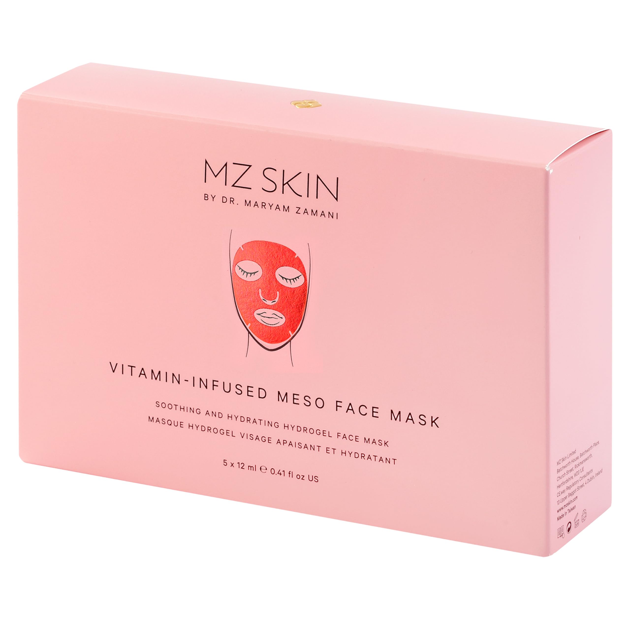 MZ SKIN Vitamin C & E Infused Brightening Face Mask - 5 Pack with Green Tea & Licorice Extract for Glowing Skin | Hydrating & Anti-Aging Treatment for Daily Skincare Routine
