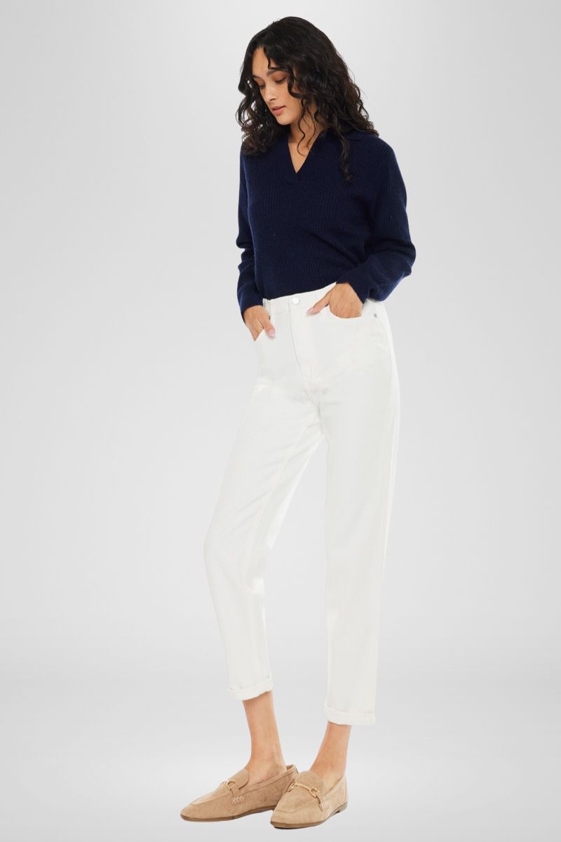 Irelia Ultra High Rise Mom Jeans for Women - Stretchy Denim Skinny Pants with Vintage Wash - Perfect for Casual Outfits, Date Nights & Street Style