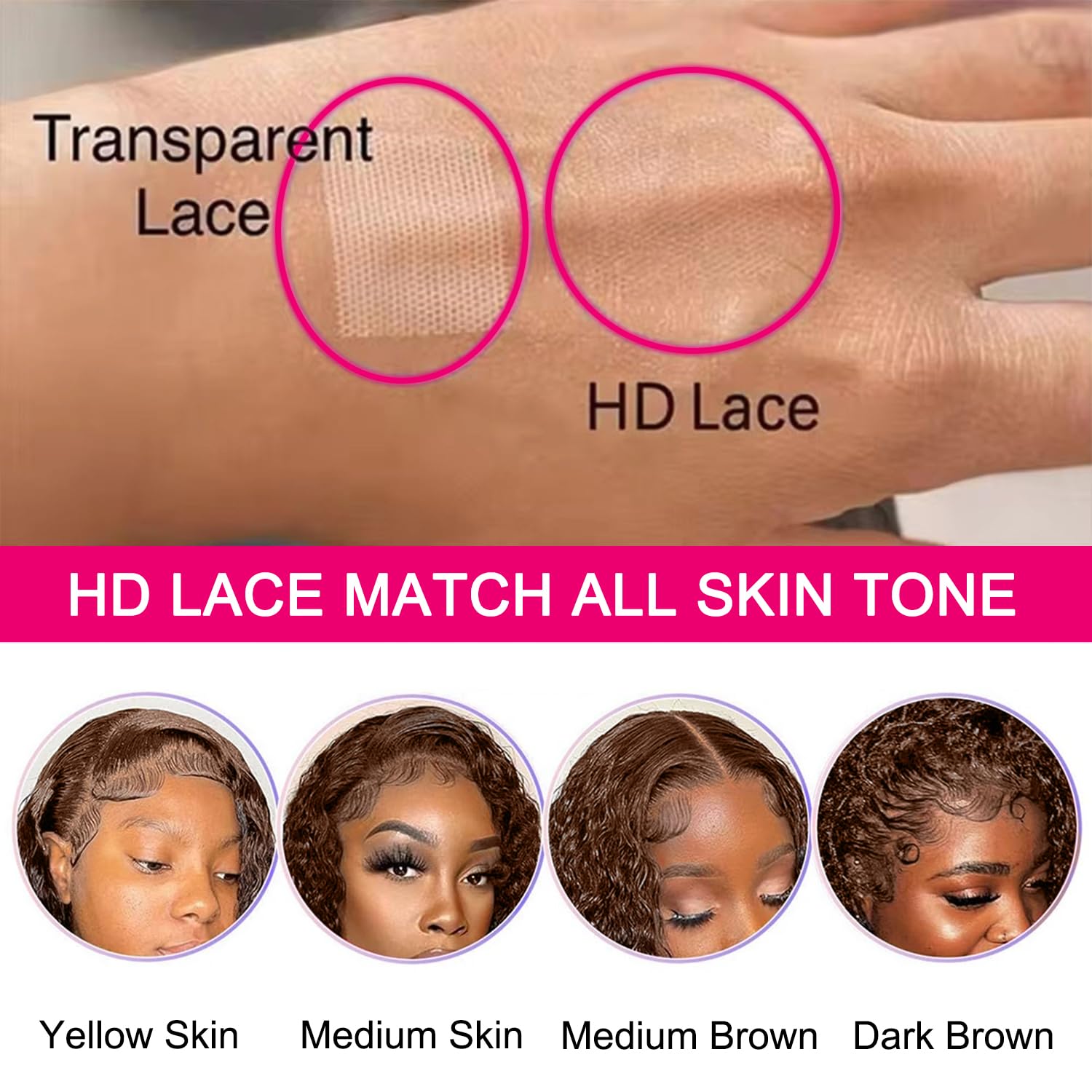 200 Density Chocolate Brown 13x6 Deep Wave Lace Front Wig - 100% Human Virgin Hair with HD Transparent Lace & Pre-Plucked Hairline for Women | Natural Wet & Wavy Curls, 28 Inch Length | Perfect for Daily Wear, Parties, Cosplay and Special Occasions