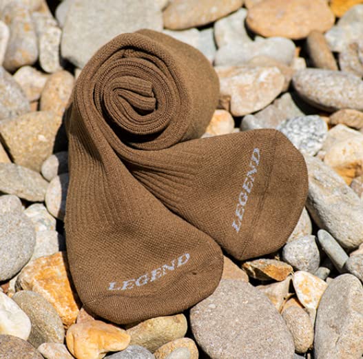 LEGEND Compression Tactical Socks - Moisture Wicking Military Boot Socks for Men & Women - Mid-Calf Nylon Socks for Warm Weather & Outdoor Activities - Perfect for Hiking, Running, and Military Use