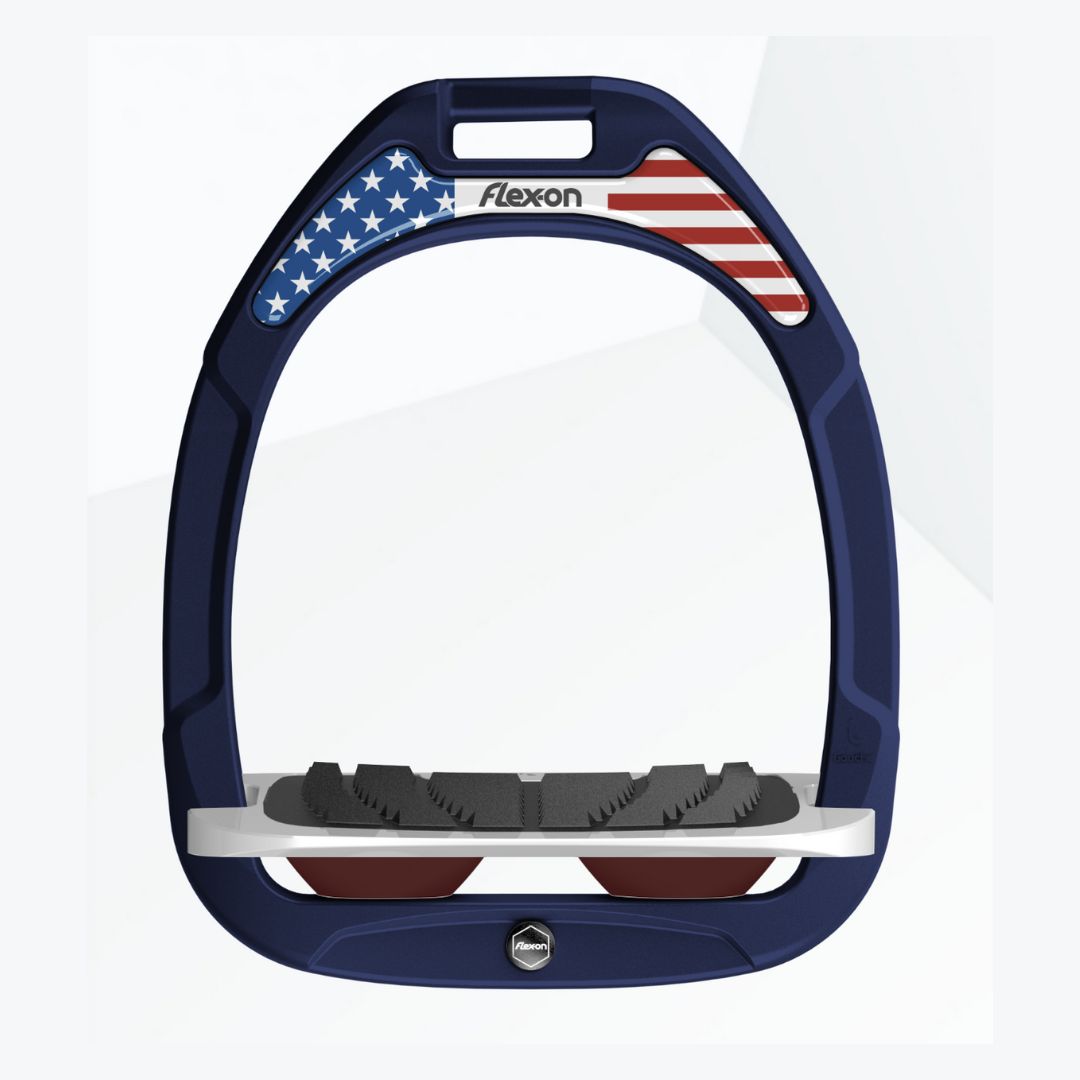 Flex On Composite Stirrup - Lightweight & Durable Equestrian Stirrups for Horse Riding - Perfect for Trail Riding, Jumping & Dressage