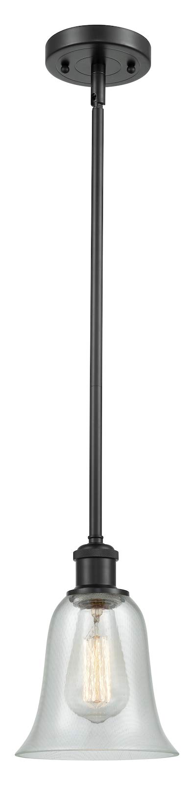 1 Light Pendant Matte Black - Modern Minimalist Hanging Light Fixture for Kitchen Island, Dining Room, or Bedroom - Dimmable LED Ceiling Light with Adjustable Height
