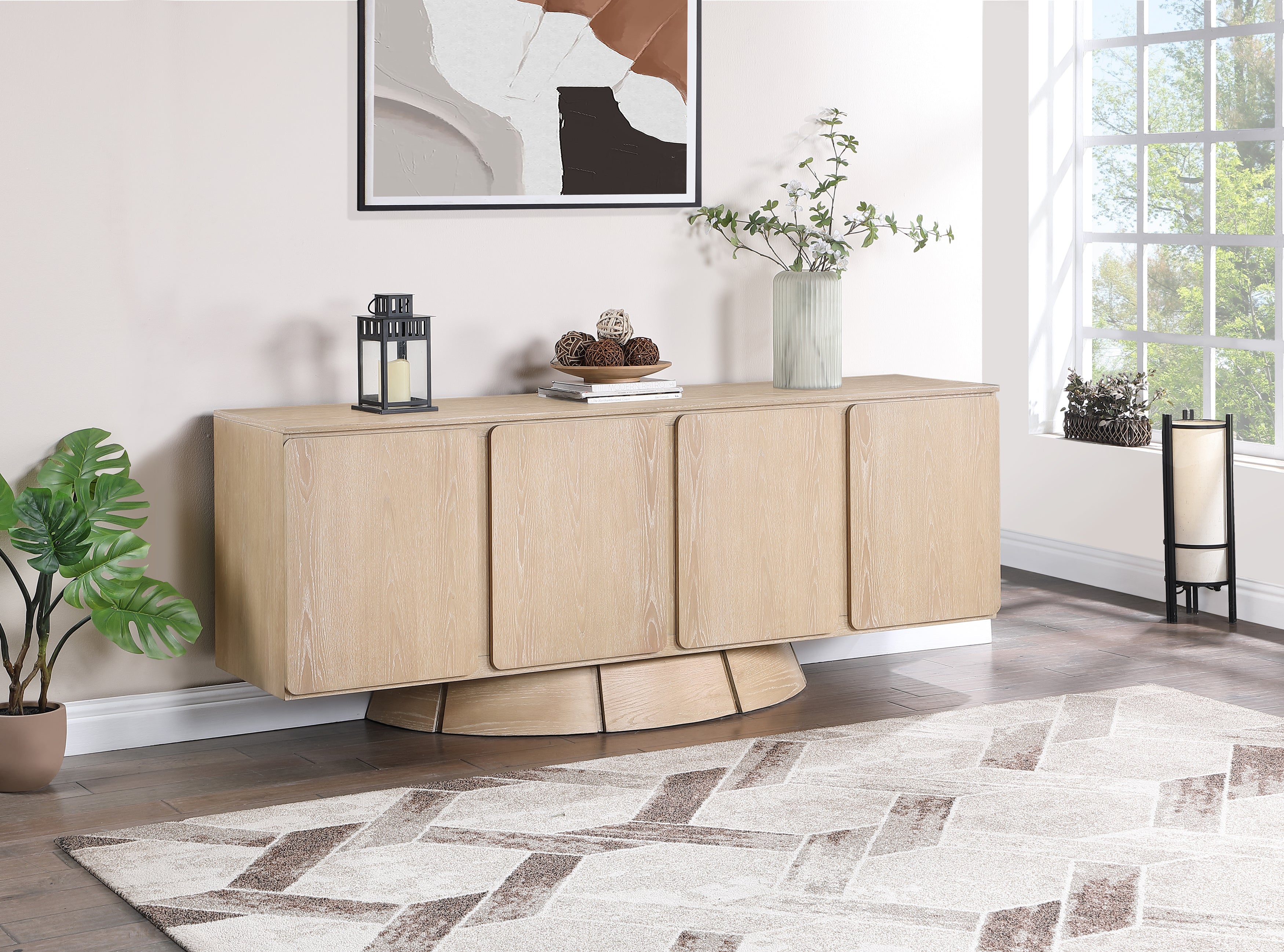 Bellona Sideboard Buffet - Modern Wooden Storage Cabinet for Dining Room, Living Room & Entryway - Stylish Furniture for Home Organization & Decor