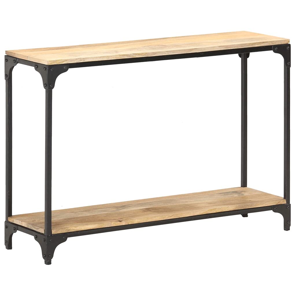 Rustic Solid Mango Wood Console Table - 43.3