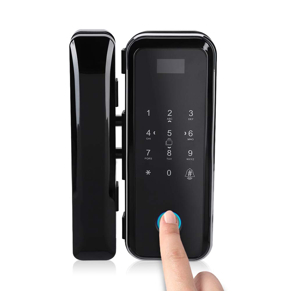 Smart Fingerprint Keyless Entry Door Lock - Electronic Touchscreen Deadbolt with Fingerprint, Password, Swipe Card & Remote Unlock - Secure Home Access Control System for Front Doors, Apartments & Offices