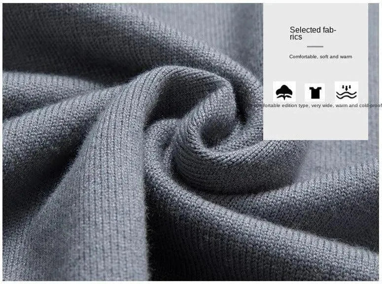 Premium Men's Signature Crew Neck Sweater - Soft Cotton Knit Pullover for Casual Wear & Winter Layering