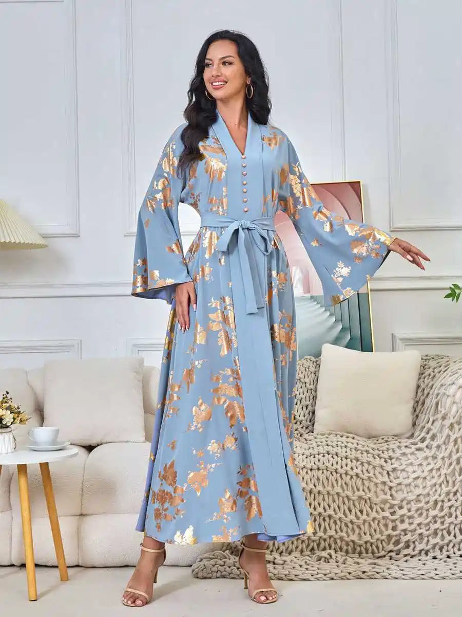 Elegant Bronzing Eid Caftan Dress for Women - Moroccan Kaftan #25174 | Perfect for Eid Celebrations, Weddings & Special Occasions