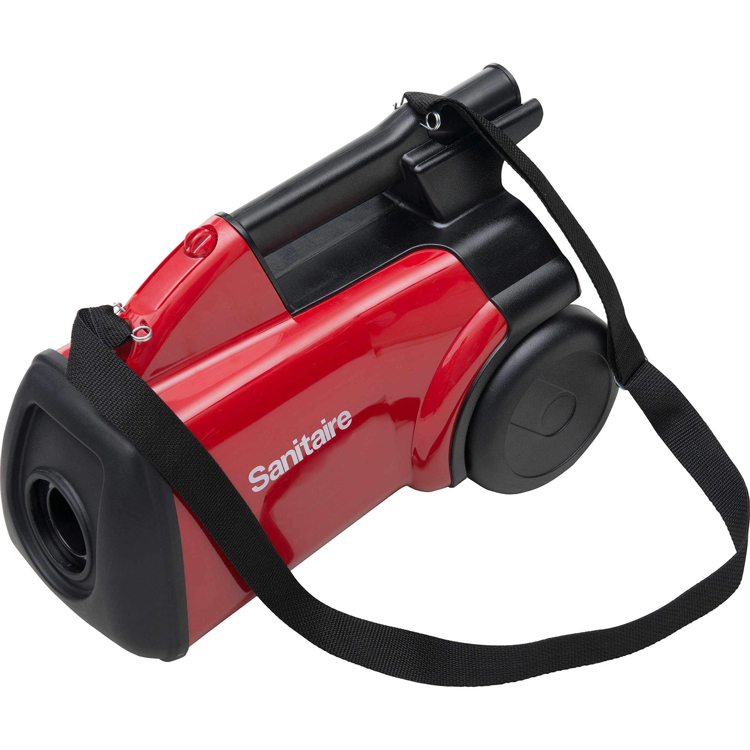 Sanitaire SC3683B Commercial Canister Vacuum Cleaner - Powerful 12 Amp Motor, HEPA Filtration, Durable Red Design for Office, Hotel & Restaurant Cleaning