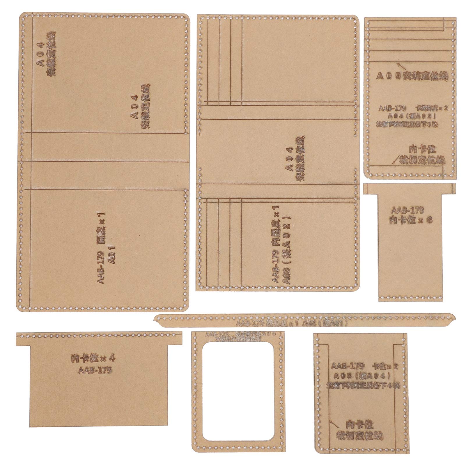 Acrylic Leather Wallet Template - DIY Reusable Bag Making Tool for Crafting & Leatherworking | Perfect for Handmade Wallets, Purses & Accessories