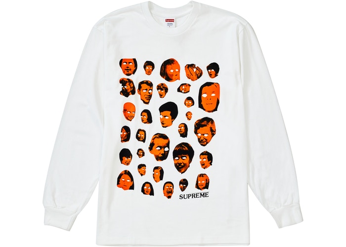 Supreme Faces Long Sleeve T-Shirt - Burgundy Red for Men & Women | Streetwear Fashion, Casual Wear, Urban Style | Perfect for Daily Outfits, Parties & Street Photography