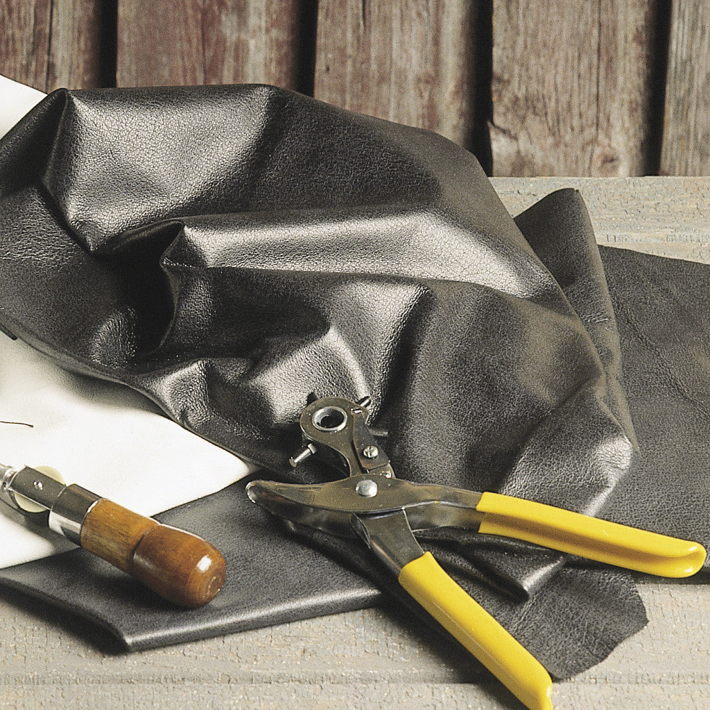 Premium Black Cowhide Garment Leather - Soft, Durable & Versatile for Jackets, Bags & DIY Crafting Projects