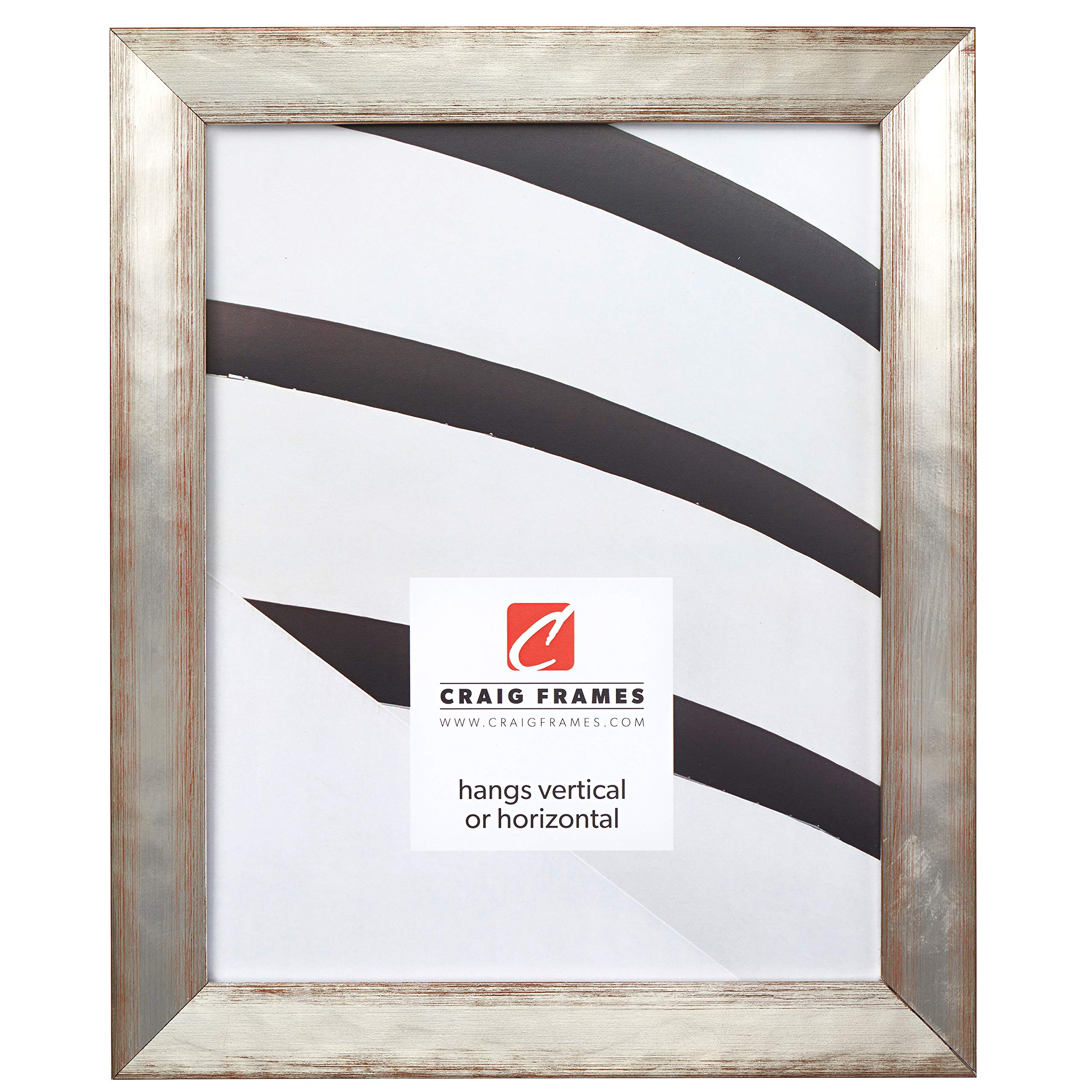 Craig Frames Siena 18x36 Inch Silver Picture Frame - Perfect for Wall Decor