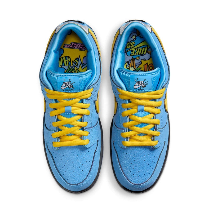 Nike SB Dunk Low (PS) The Powerpuff Girls Bubbles Sneakers - Blue Chill/Deep Royal Blue/Active Pink Colorway | Kids Basketball Shoes for Skateboarding, Casual Wear & Street Fashion
