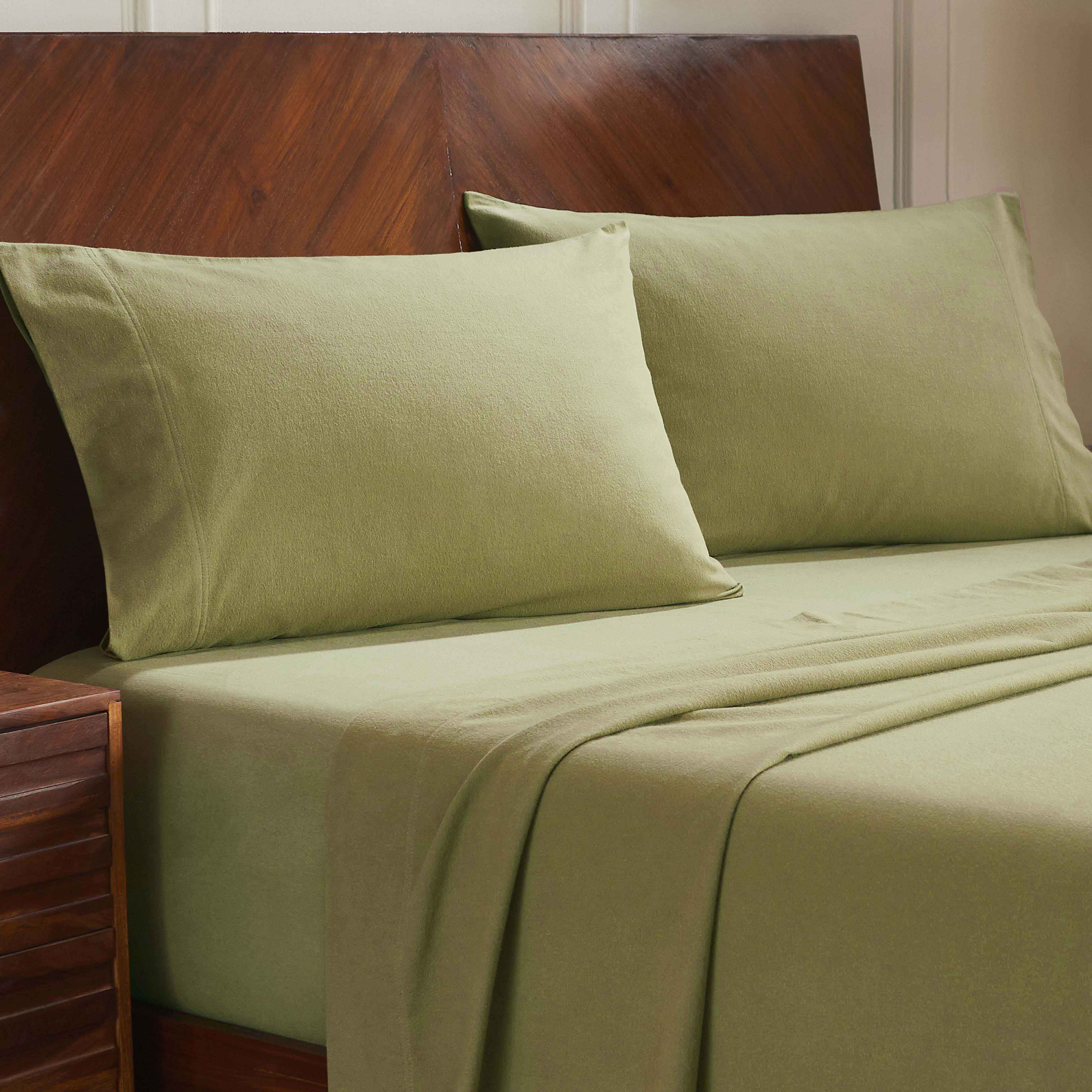 Premium Rome Flannel Cotton Solid Brushed Pillowcases Set of 2 - Soft & Cozy Bedding for Winter Nights, Home Decor, and Guest Room Essentials
