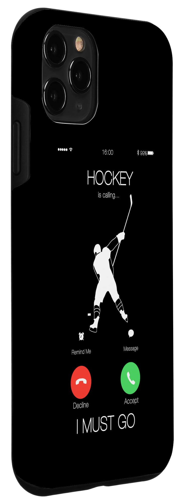iPhone 11 Pro Hockey Player Case - Shockproof Protective Phone Cover for Hockey Fans | Perfect for Hockey Games, Training & Everyday Use