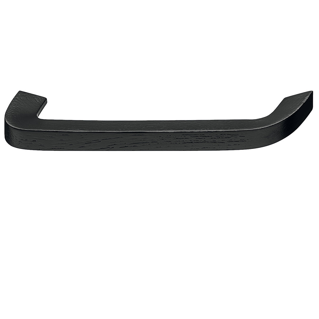 Ash Black Stained or Oak Natural Lacquered Timber Furniture Handle - 38