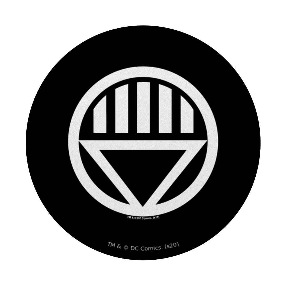 Green Lantern Black Lantern Logo PopSockets Standard PopGrip - Swappable Phone Grip & Stand for Smartphones - Perfect for DC Comics Fans, Gaming, and Everyday Use