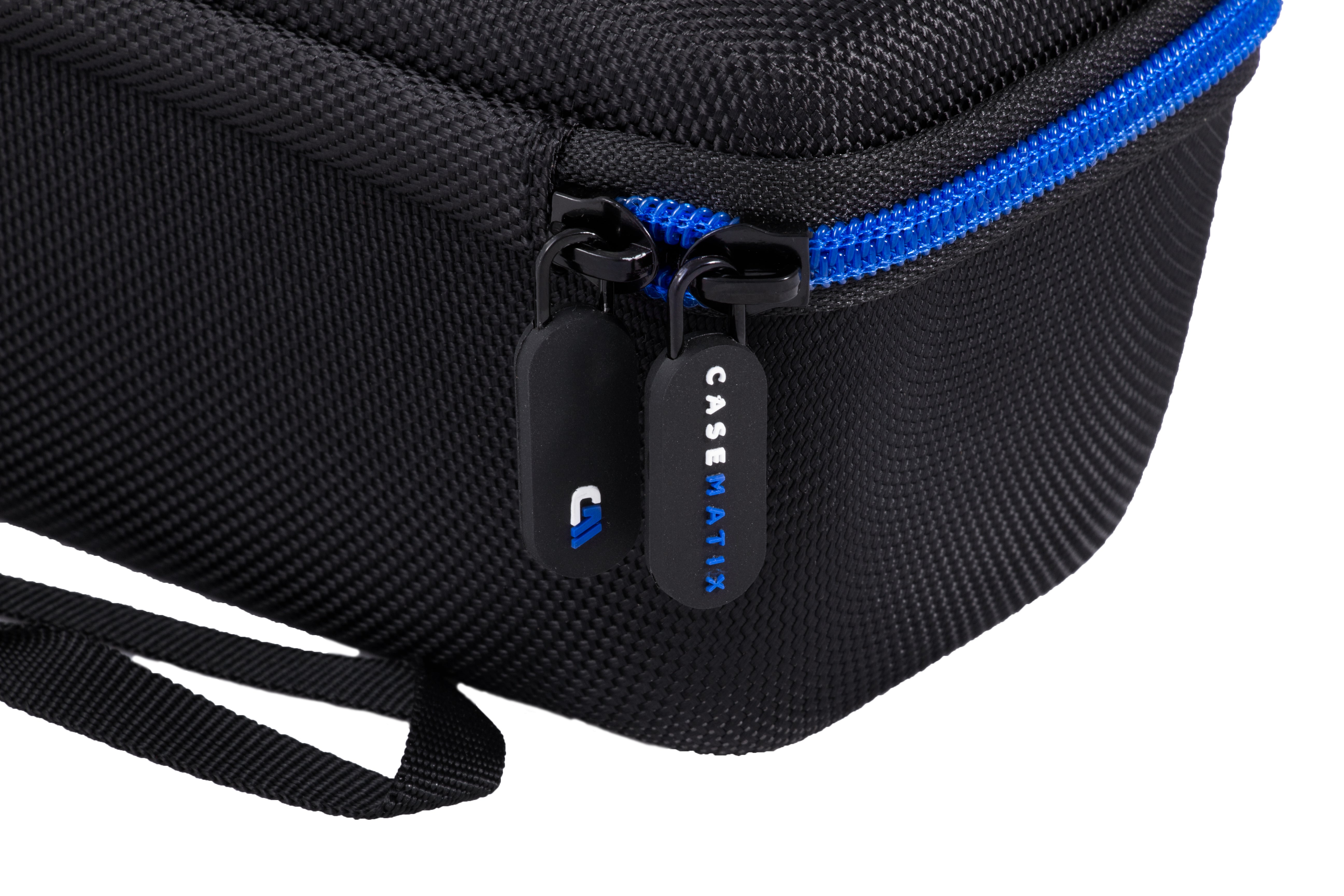 CASEMATIX Travel Case for Rode VMGO VideoMic GO & Camera Microphone - Protective Storage with 3.5mm Patch Cable | Perfect for Vlogging, Travel & Outdoor Recording