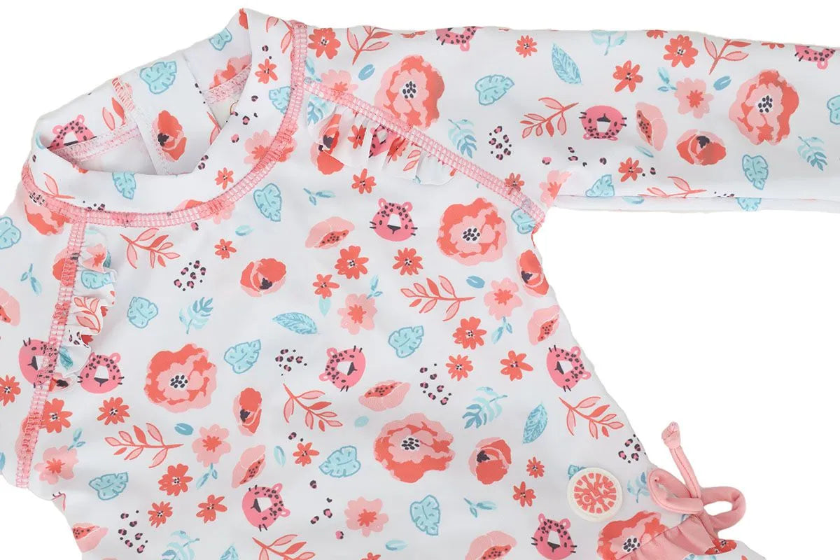 Calikids Baby Girls One Piece Swimsuit - UV Protection Swimwear for 6-24 Months | Perfect for Beach, Pool & Summer Outings